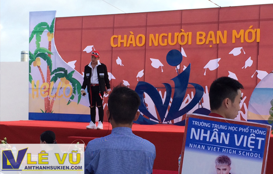 Cho thuê âm thanh ánh sáng, màn hình led, sân khấu lễ ra quân Vinschool Tân Cảng và THPT Nhân Việt