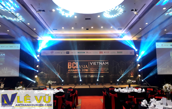 Cung cấp hệ thống âm thanh ánh sáng cho lễ trao giải BCI Asia Awards - Giải thưởng kiến trúc danh giá hàng đầu Đông Nam Á