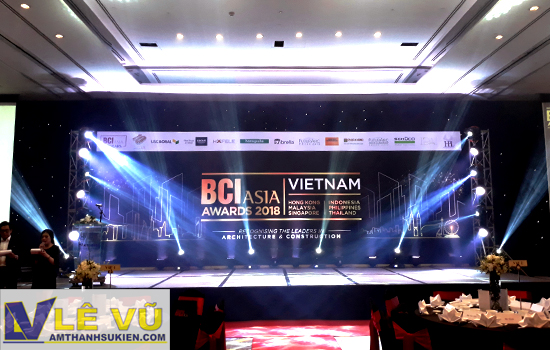 Cung cấp hệ thống âm thanh ánh sáng cho lễ trao giải BCI Asia Awards - Giải thưởng kiến trúc danh giá hàng đầu Đông Nam Á